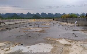 平果水幕舞台精准控制抗浮项目